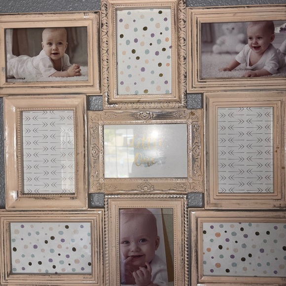 Elegant Cream Multi-Photo Frame Set - Picture 1 of 2
